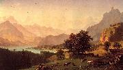 Albert Bierstadt Bernese Alps, oil on canvas Germany oil painting artist